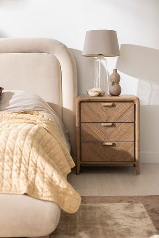 Atauro Bedroom Large 3 Drawer Bedside