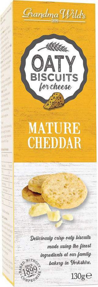 Mature Cheddar Oaty Biscuits 130g      