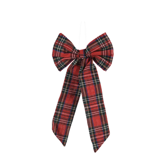 Traditional Red Tartan Bow
