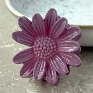Purple Flower Claw Clamp