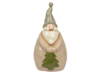 Cream Antique Santa Gnome Ornament