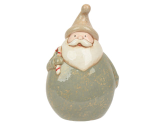 Green Antique Santa Gnome Ornament