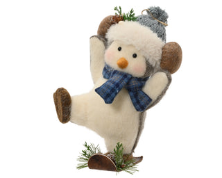 Penguin on Skis with Earmuffs Ornament Sml