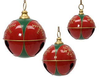 Red Iron Bells Set of 3