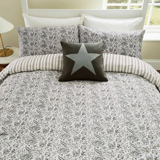 Byron Double Cover Set Grey/Linen