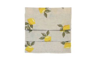 Embroidered Lemon Table Runner