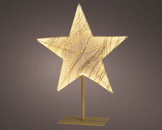 LED Fabric Star on Stand Ornament 50cm