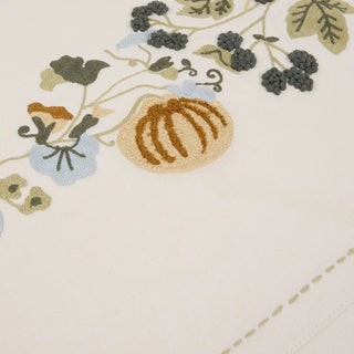 Autumn Forage Embroidered Table Runner