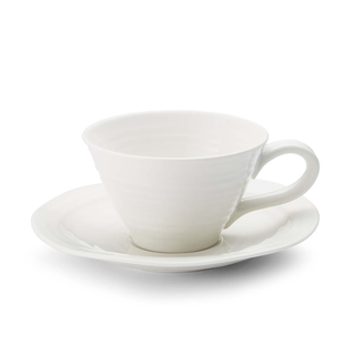 Teacup & Saucer Set White