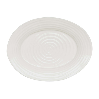 Large Oval Serving Plate White