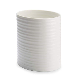 Large Oval Utensil Jar White