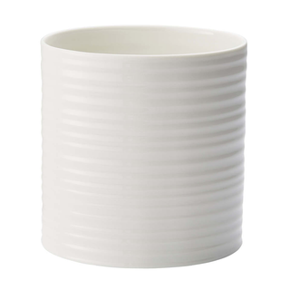 Large Oval Utensil Jar White
