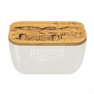 Mountains of Mourne White Butter Dish