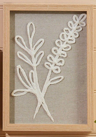 Handcrafted Paper Flower Framed - Leaves