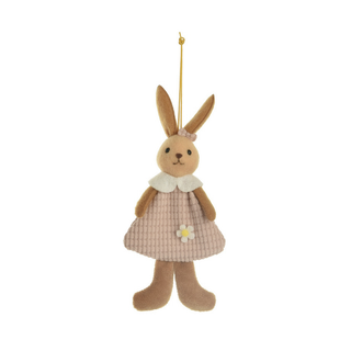 Bunny in Pink Dress Hanging Decoration