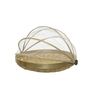 Woven Base Bamboo Food Cover Medium