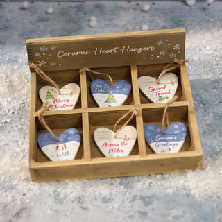 Across The Miles Ceramic Heart Tree Decoration