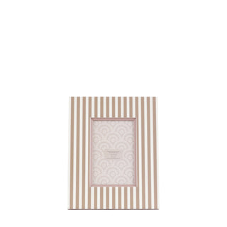 Stripe Photo Frame Olive & Fern 6x4"