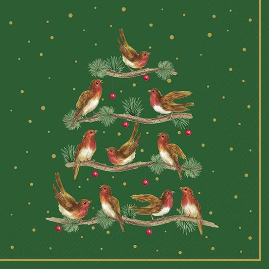 Let's Sing Together Green Lunch Napkins