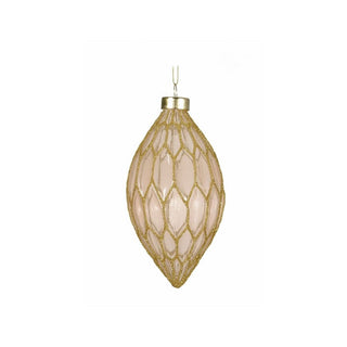 Pearl Diamond with Gold Lines Finial