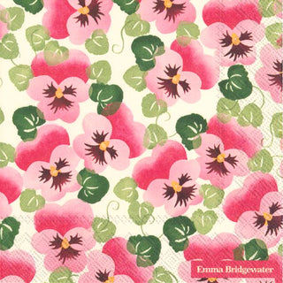 Pink Pansy Napkins