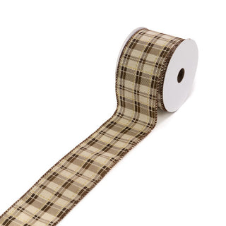Brown Tartan Ribbon