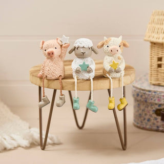 Mini Farm Resin Sheep Shelf Sitter