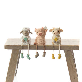 Mini Farm Resin Sheep Shelf Sitter