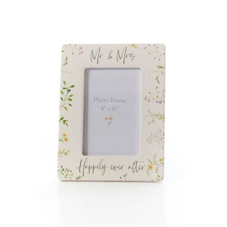 Mr & Mrs Happliy Ever After Photo Frame