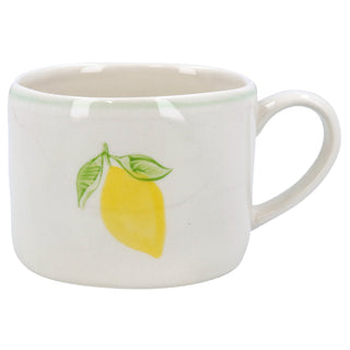 Lemon Hand Painted Stoneware Mug