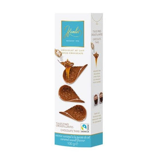 Milk Chocolate Caramel Sea Salt Thins 100g