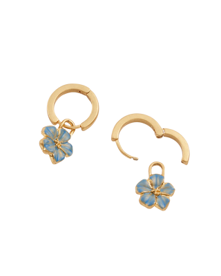 Flower Huggie Earrings
