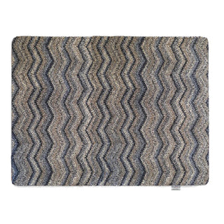 Ribbon Grey Zig Zag Door Mat Small
