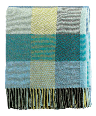 Plaid Green Shades Throw