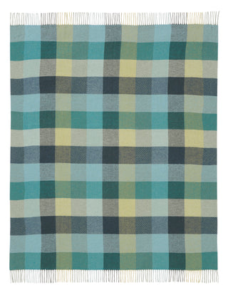 Plaid Green Shades Throw