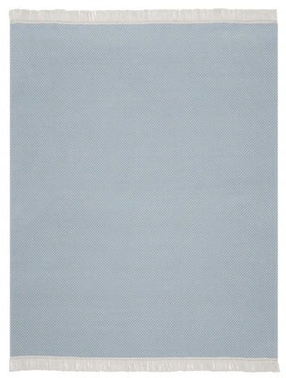Textured Semi Plain Throw Blue