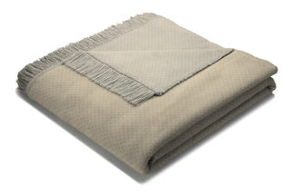 Textured Semi Plain Throw Natural