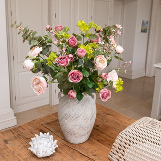 Luxury Pink Faux Rose Bouquet