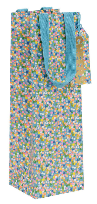 Dotty Blue Bottle Bag
