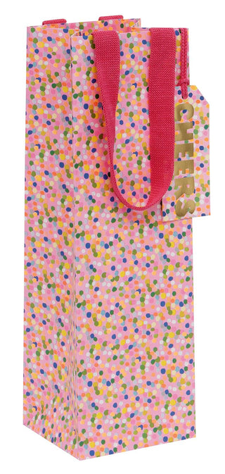 Dotty Pink Bottle Bag