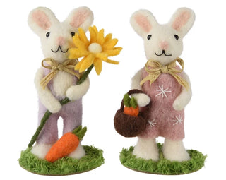 Mrs Bunny with Carrots in Baskets