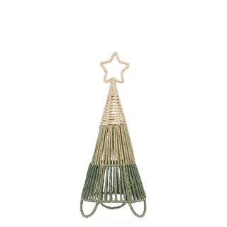 Green & Natural Rope Tree With Legs 43cm