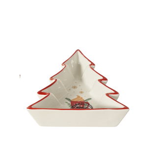 Cosy Christmas Tree Shaped Snack Bowl