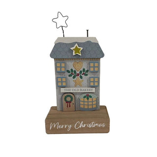 The Old Bakery Merry Christmas Wood Block