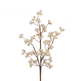 Frosted White Berry Spray 69cm