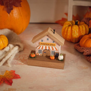 Pumpkin Spice Decorative Cafe House Wood Block