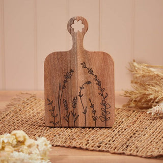Mango Wood Decoration Engraved Board Sml