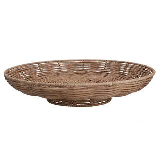 Round Dish Rattan Basket 32cm