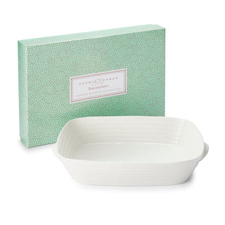 Handled Roasting Dish White