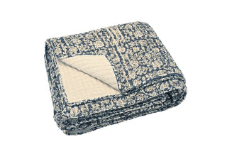 Provence Quilted Throw Nordic Blue